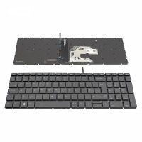 Клавиатура за HP ProBook 450 G6 455 G6 Black Without Frame, Backlit UK