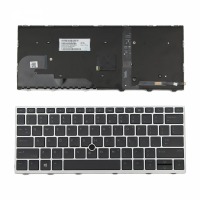 Клавиатура за HP EliteBook 735 G6 830 G5 830 G6 Silver Frame Black with