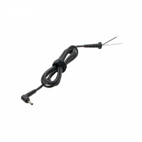QUALITY (2) DC CORD 4.0x1.7mm (Lenovo, HP) черен пръстен 1.8m