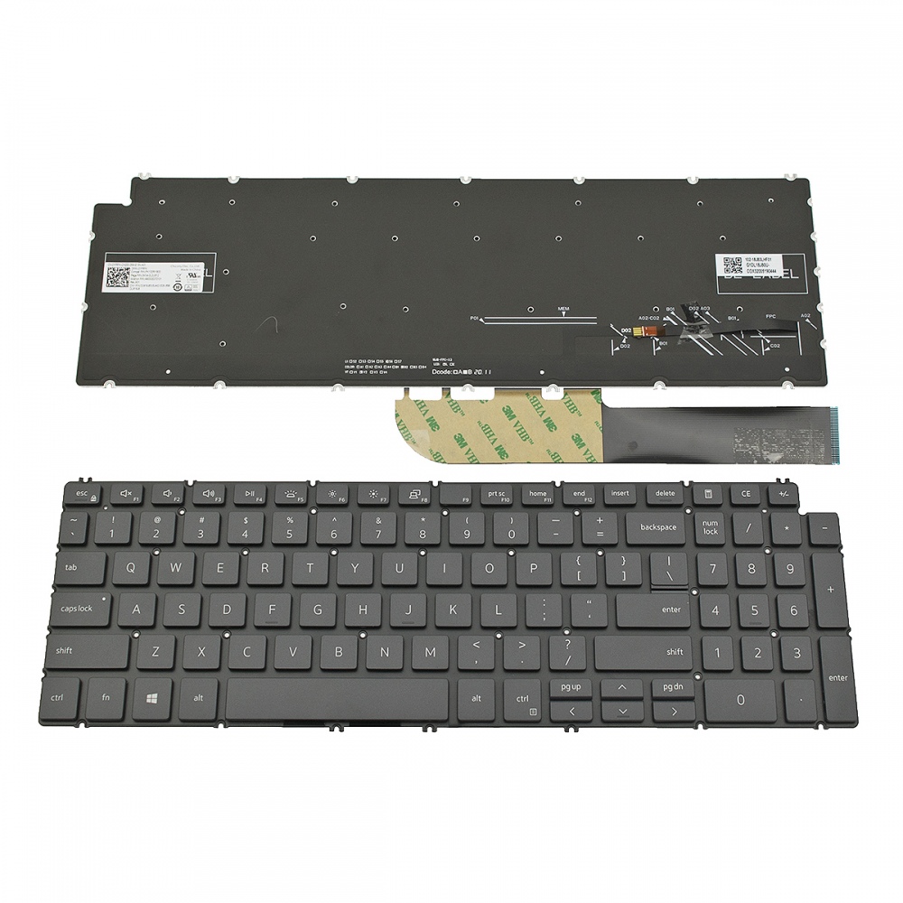 Клавиатура за Dell Inspiron 5584 5590 5593 5594 5598 7590 Dark Gray US