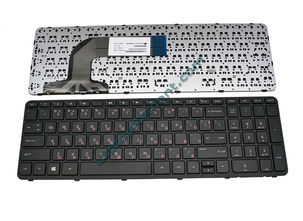 Клавиатура за HP Pavilion 17 17-e BLACK FRAME BLACK US С КИРИЛИЦА