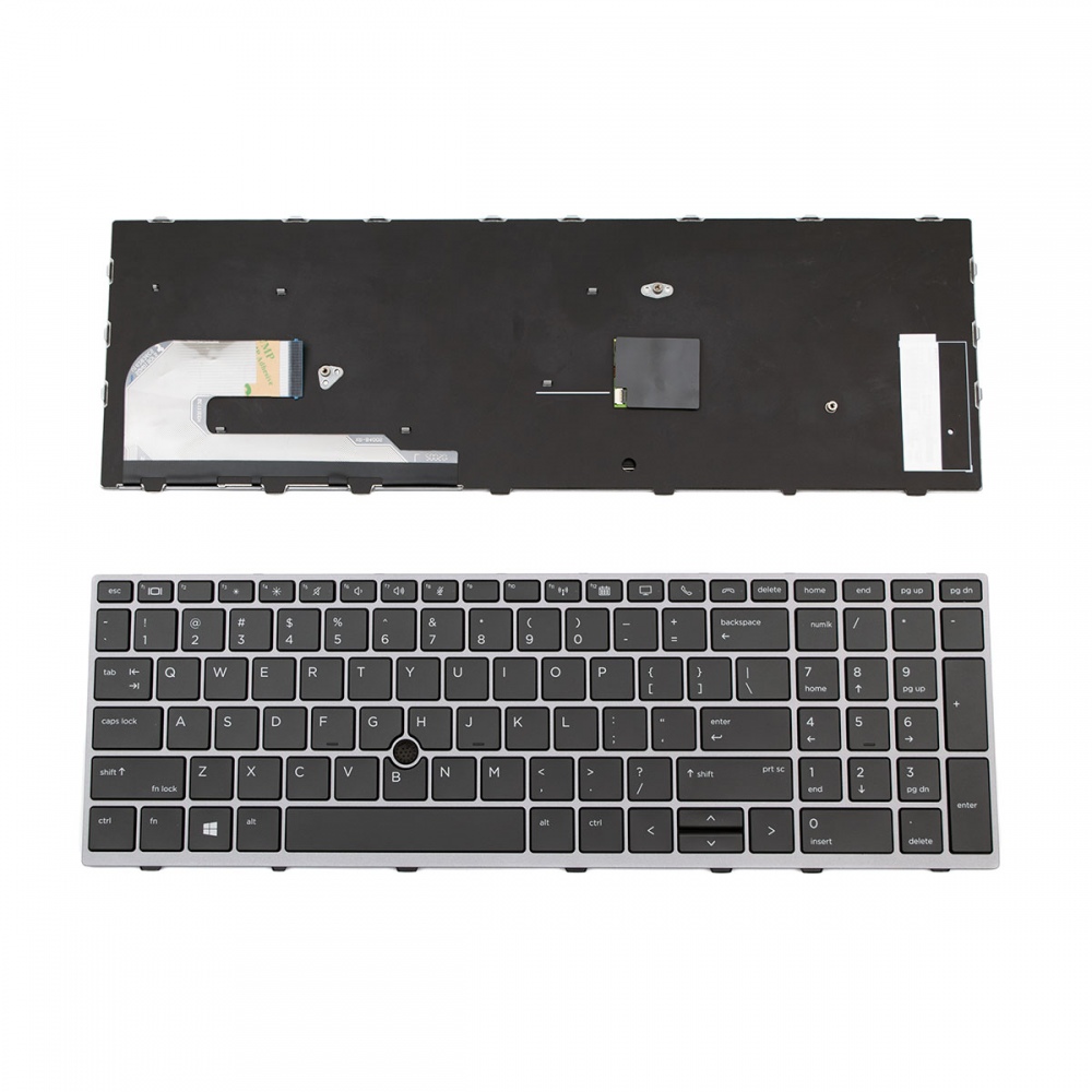 Клавиатура за HP EliteBook 755 G5 850 G5 850 G6 ZBook 15u G5 Gray Frame Black