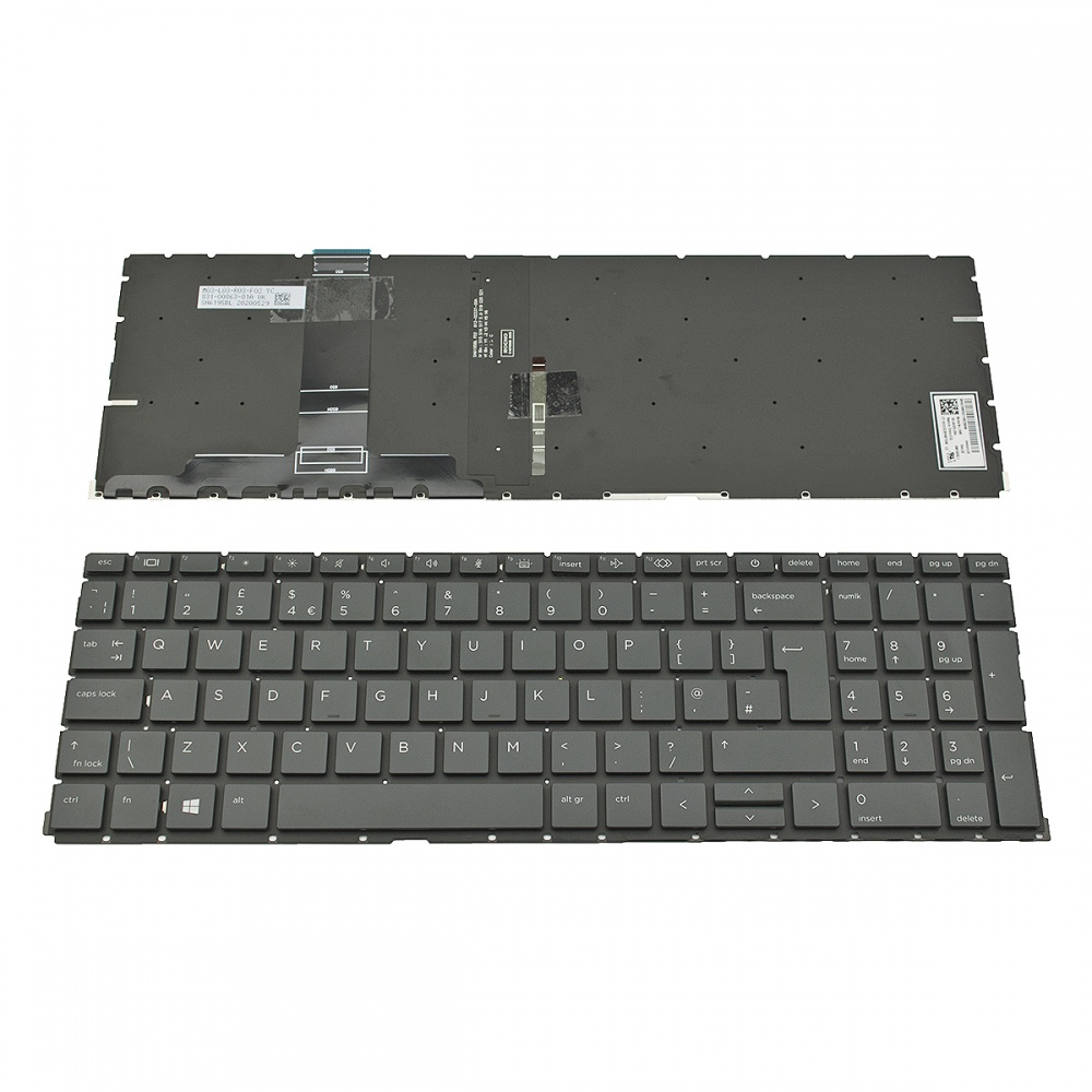 Клавиатура за HP ProBook 450 G8 450 G9 Black Without Frame, Backlit UK