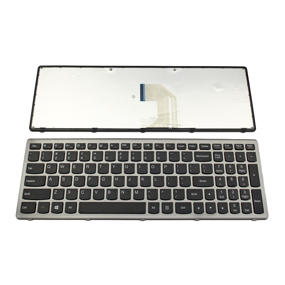 Клавиатура за Lenovo Ideapad Z500 P500 GRAY FRAME BLACK US