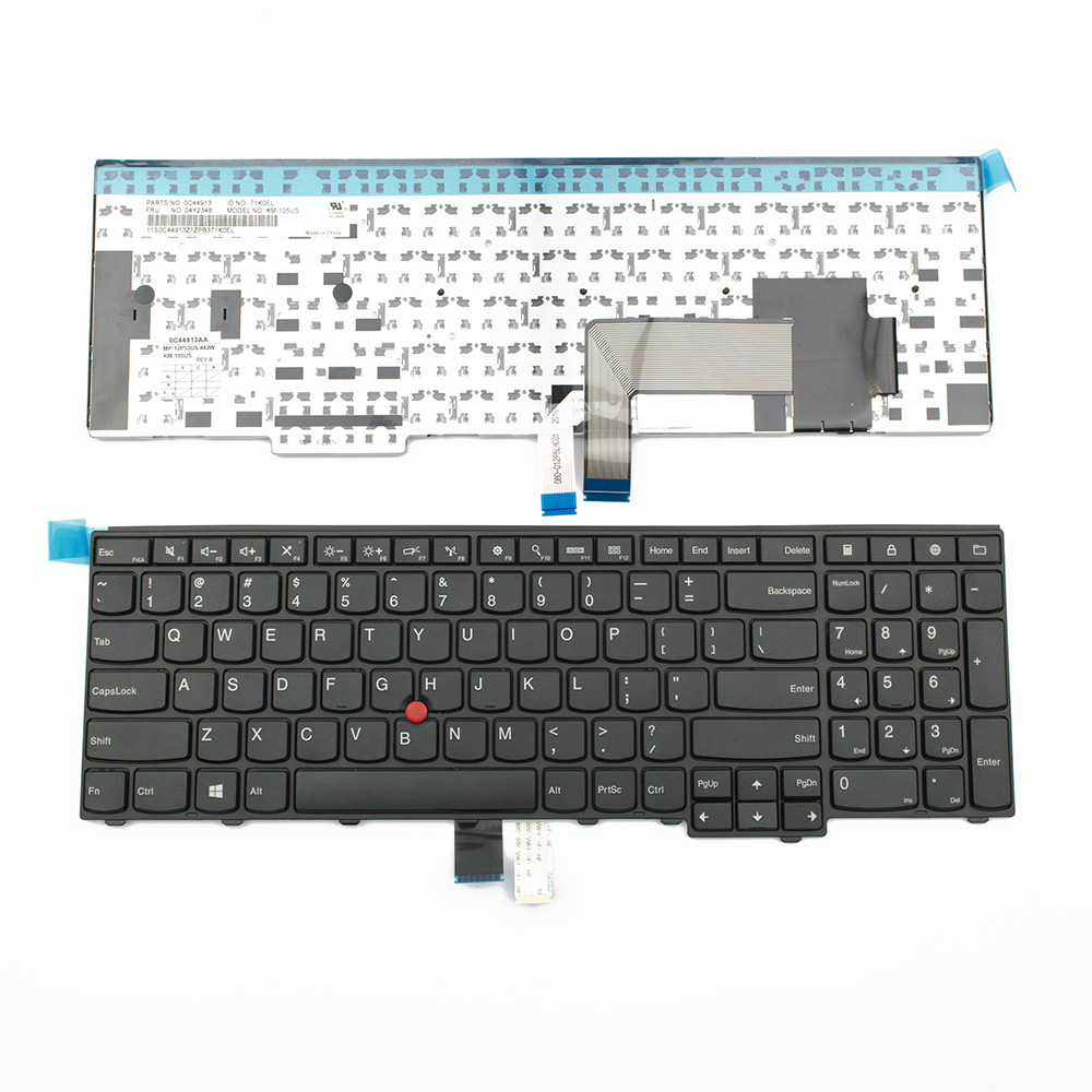 Клавиатура за Lenovo ThinkPad E531 E540 T540 T540p W540 Black FRAME Black US