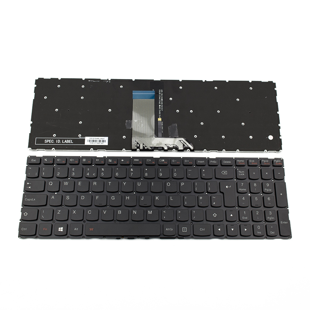 Клавиатура за Lenovo Ideapad 700-15 700-15ISK BLACK WITHOUT FRAME With Backlit