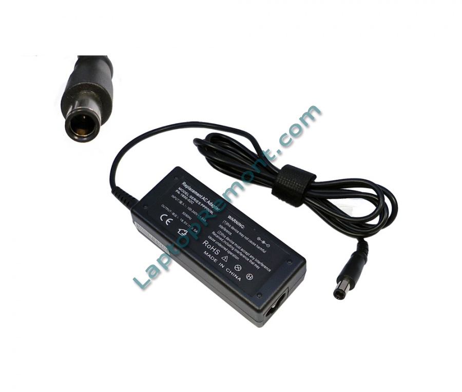 Захранващ адаптер (заместител) 18.5V 3.50A 65W (7.5x0.7x5.0) 3prong за HP/Compaq