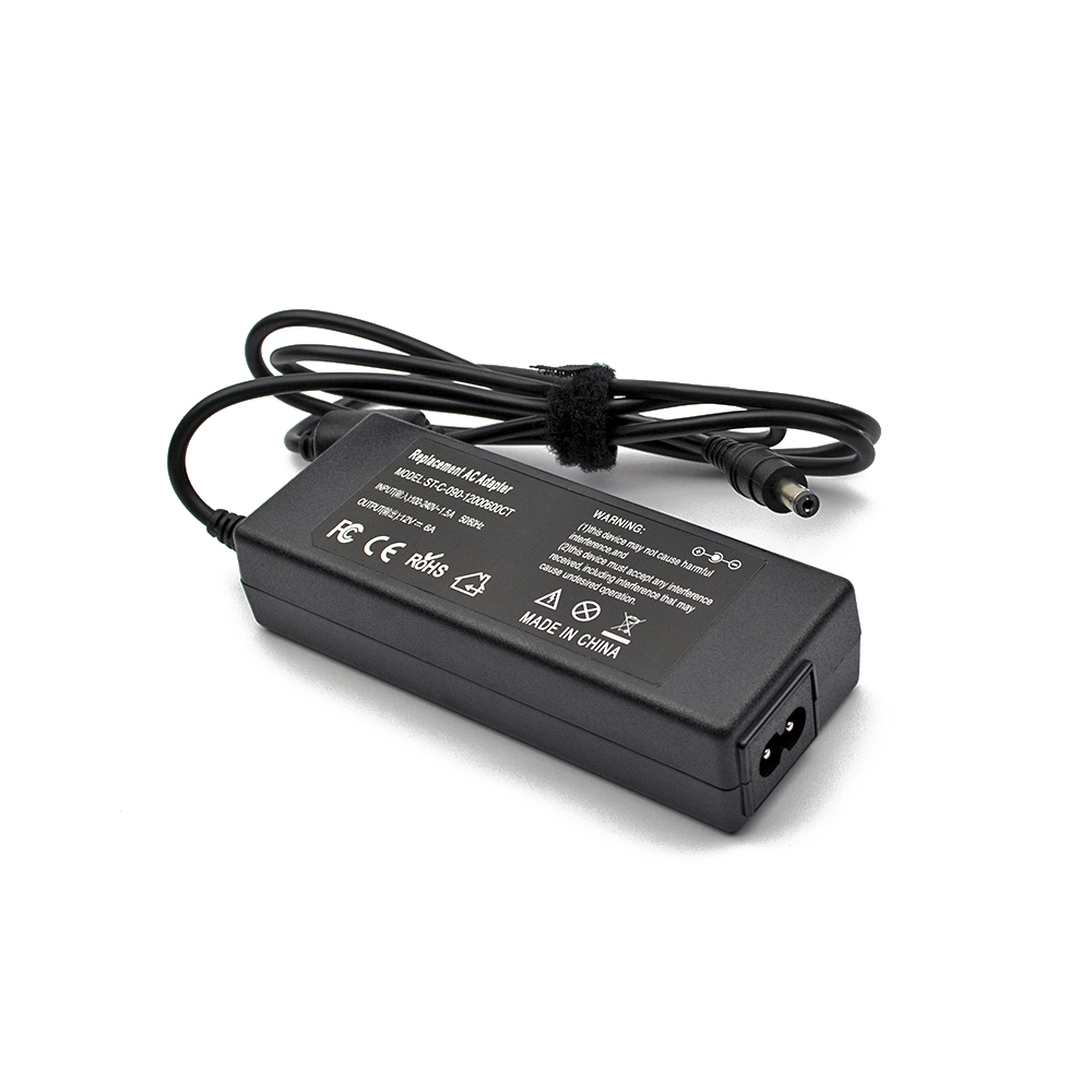 AC Adapter (заместител) LCD 12V 6.0A 72W (5.5x2.1) 2 prong