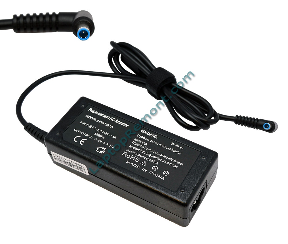 Захранващ Адаптер (заместител) 19.5V 2.31A 45W (4.5x3.0x0.7) - за HP / COMPAQ