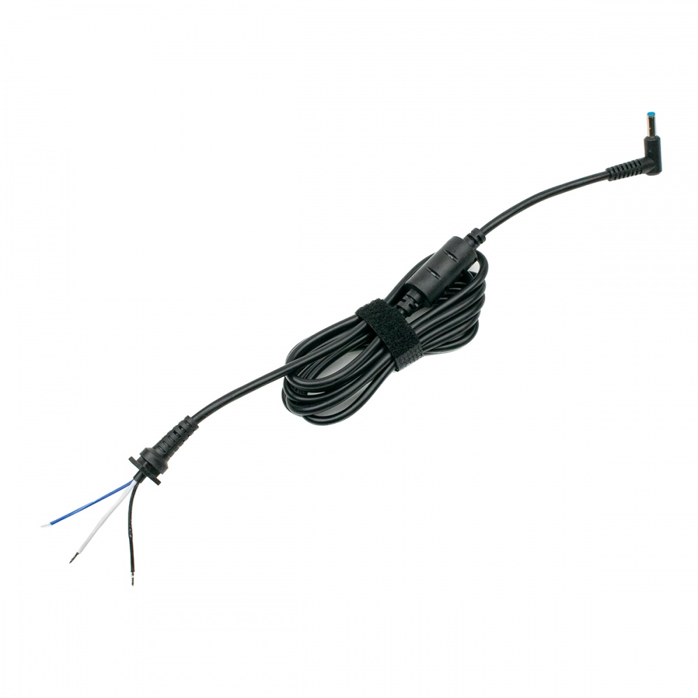 QUALITY (2) DC CORD 4.5x0.7x3.0mm (HP) Blue tip - 120W-130W 1.7m три проводника