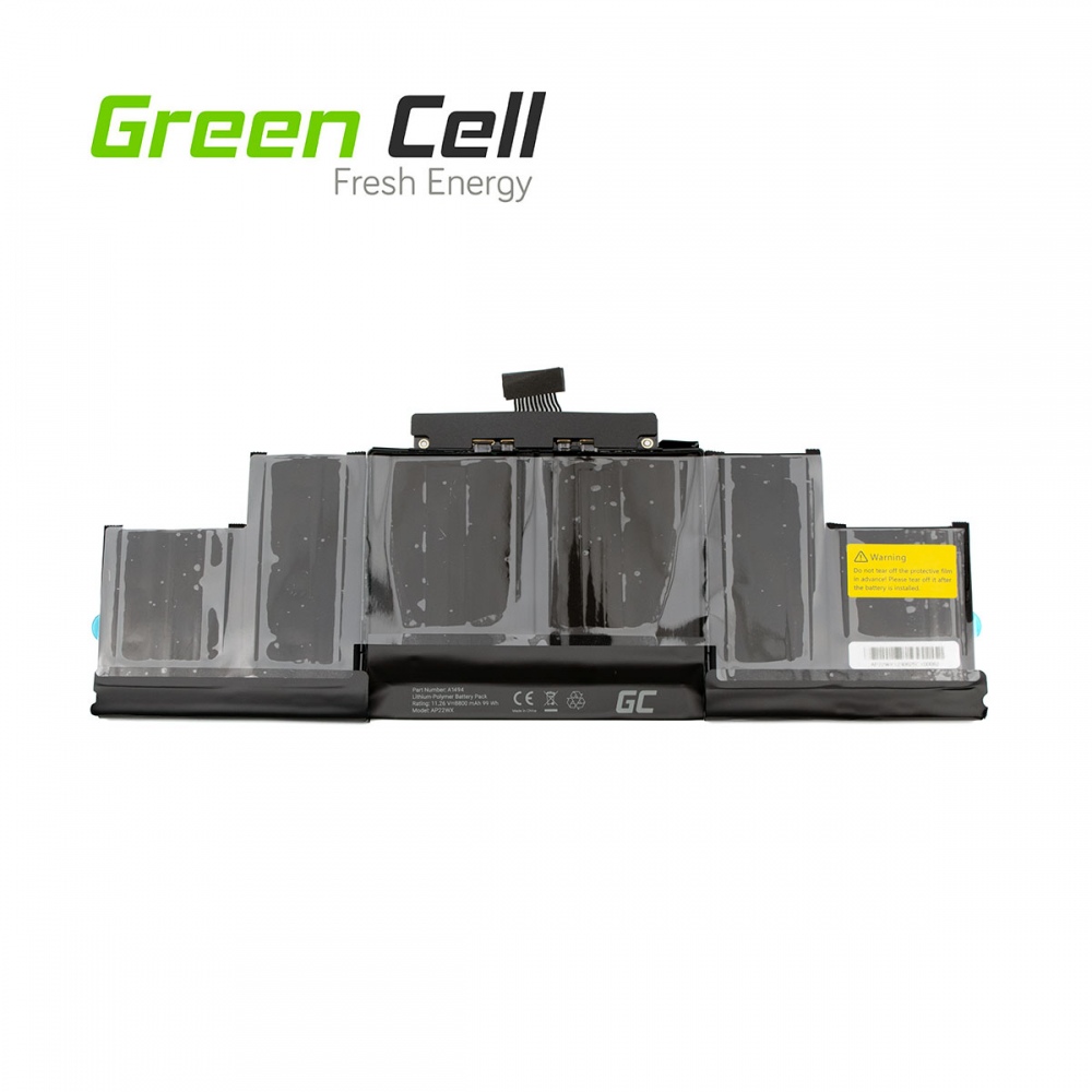 Батерия за лаптоп Green Cell Apple MacBook Pro 15 A1398 (2013-2014) 6 CELLS